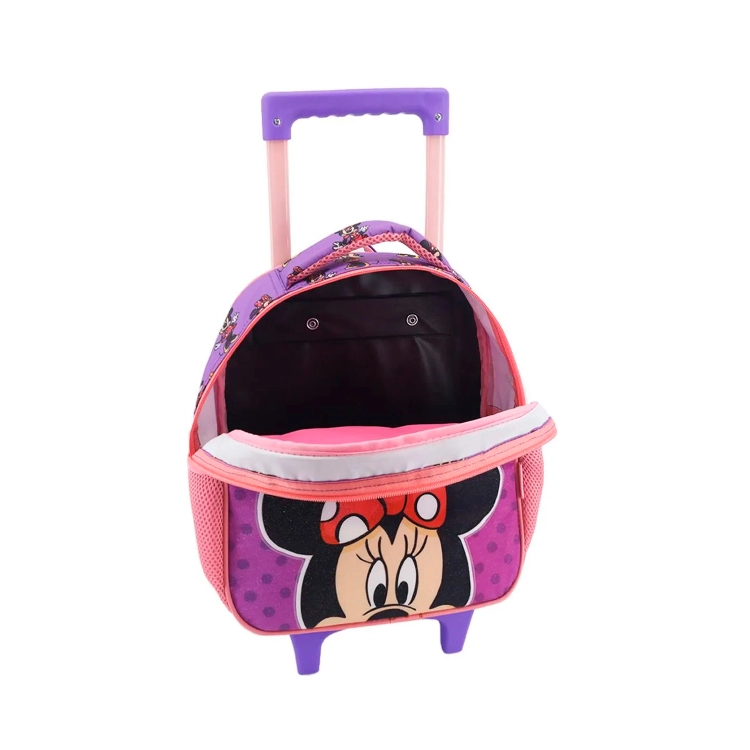 Mochila Escolar LSD 2026 Disney Minnie 12" con Carro Art.70.2100007
